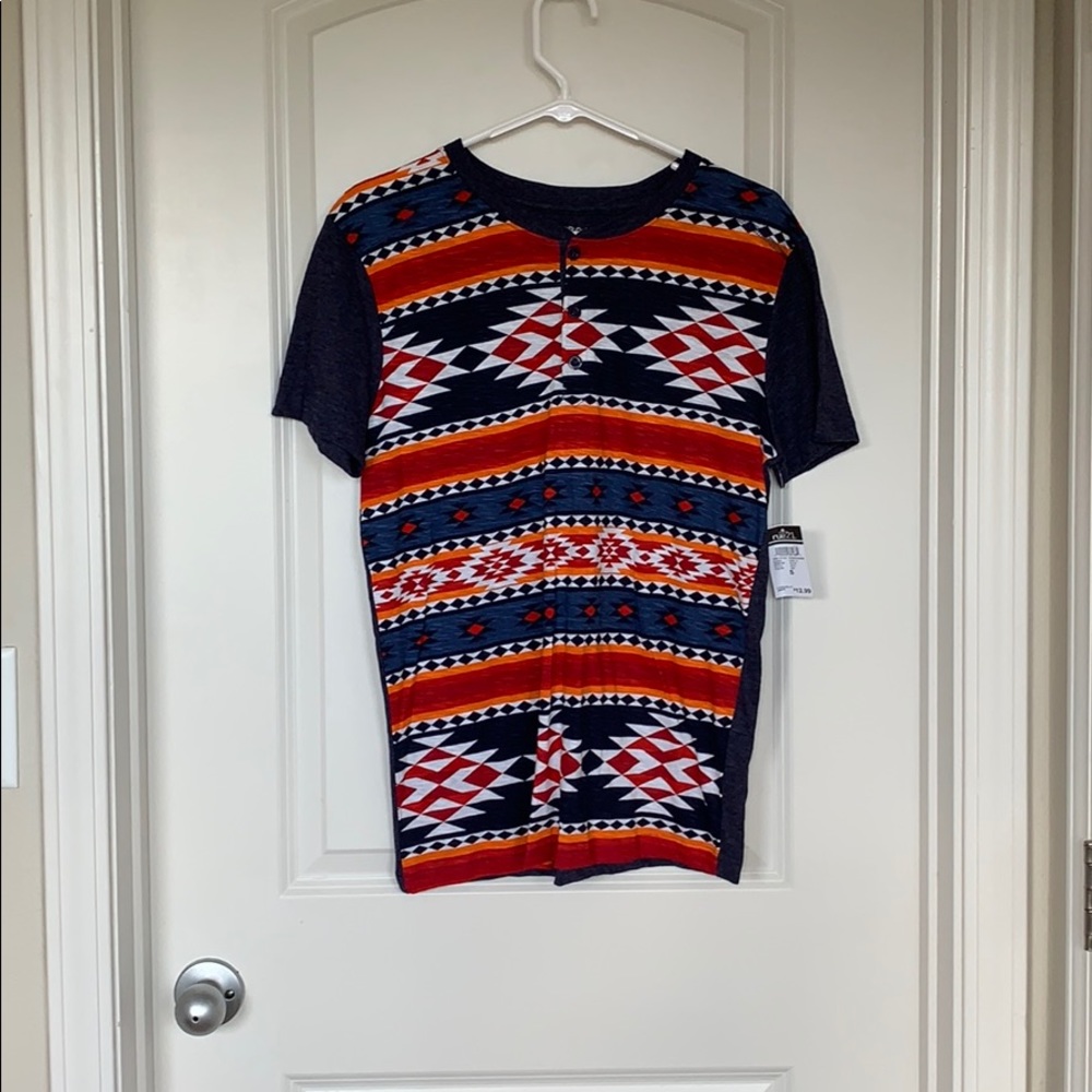 T shirt with design on the front